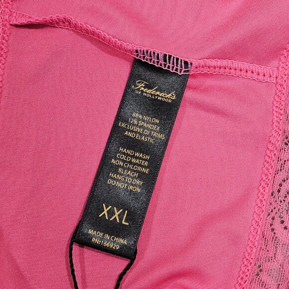 Frederick's Of Hollywood Pink Microfiber Stretchy Cheeky Panties Size XXL - Picture 4 of 7